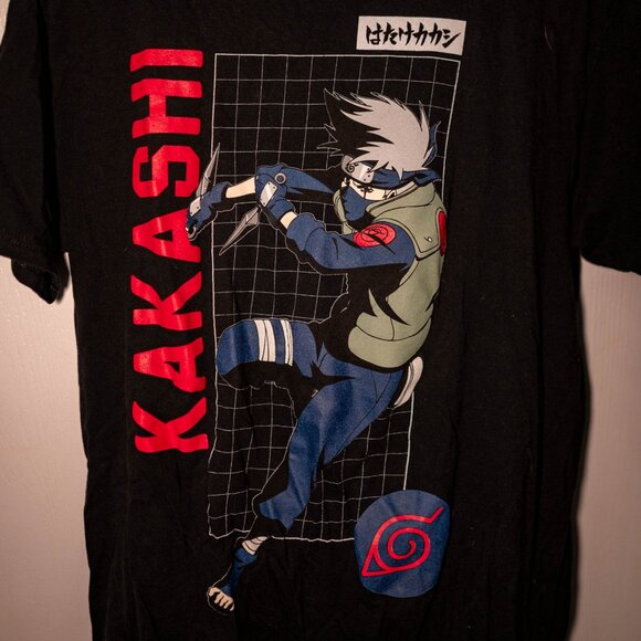 CLEARANCE Naruto Shippuden Collection Graphic Tee Kakashi Hatake Anime Shirt Lg - Picture 2 of 4